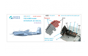 3D Декаль интерьера кабины A-26B (HobbyBoss) (Small Version)