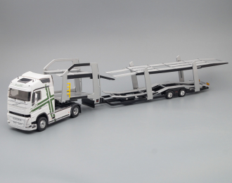 VOLVO FH4 500 TRUCK CAR TRANSPORTER (2020), WHITE GREEN SILVER