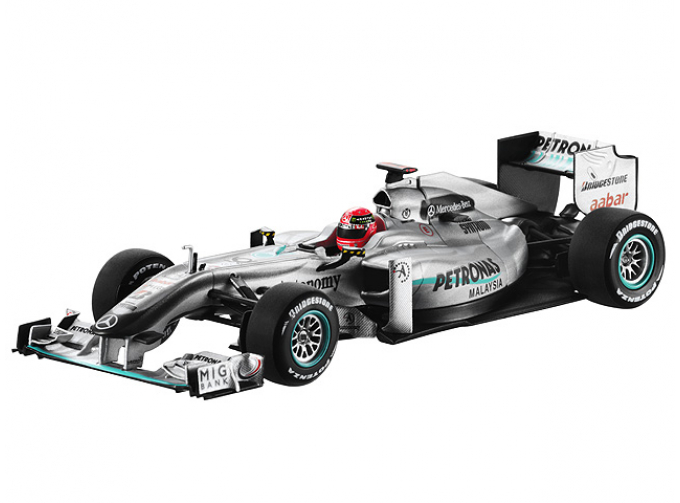 MERCEDES-BENZ GP Petronas Schumacher (2010), silver