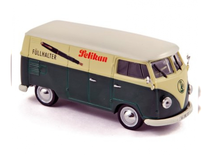 VOLKSWAGEN T1 Kastenwagen «Pelikan» 1957, бежевый с зеленым