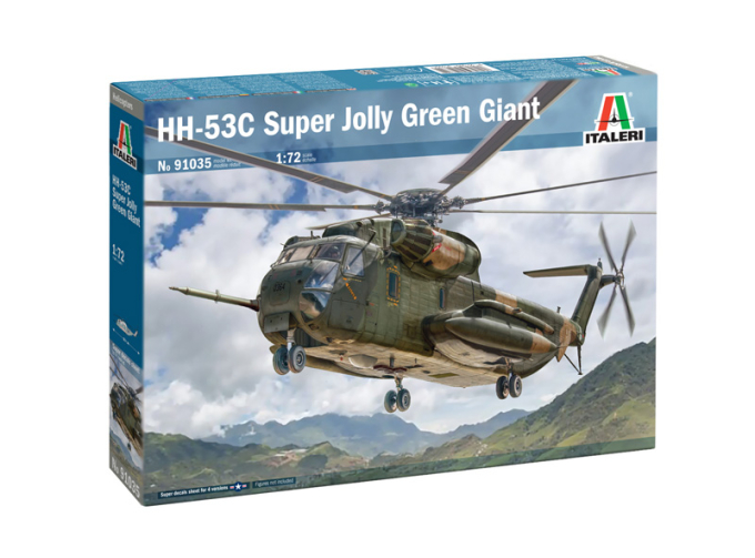 Сборная модель SIKORSKY Hh-53c Super Jolly Green Giant Military Helicopter (1969)