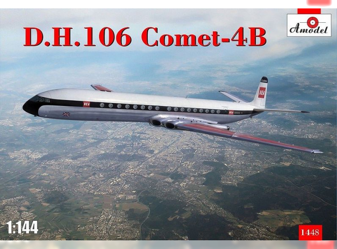 Сборная модель Британский пассажирский самолет de Havilland DH 106 Comet -4B