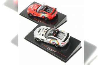 Набор из двух моделей MERCEDES-BENZ AMG GT-R (2020), красный и серебристый