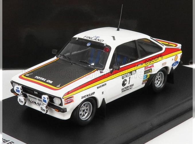 FORD Escort Mkii №1 Rally Southern Cross (1976) T.makinen - H.liddon, White Black Red Yellow