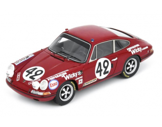 PORSCHE 911 Team Wicky Racing №42 24h Le Mans (1969) Andre Wicky - Edgar Berney, Red