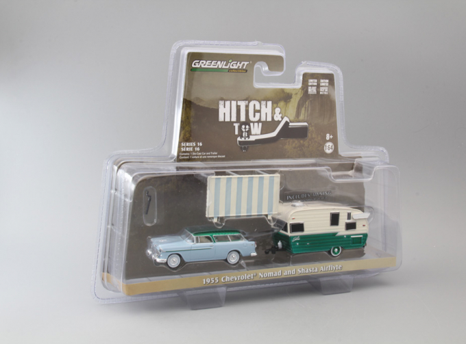 CHEVROLET Nomad с кемпером Shasta Airflyte 1955 (Greenlight!)