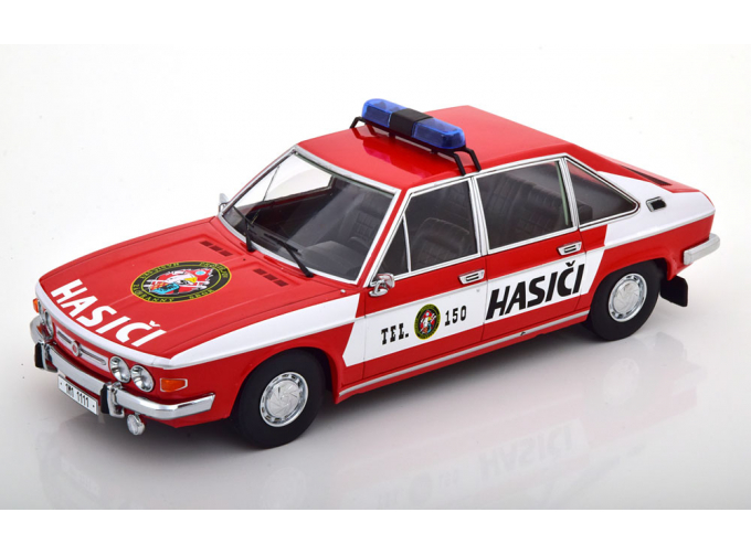 TATRA 613 Czech fire engine (1979), red white