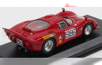 ALFA ROMEO 33.2 Coupe N 86 Nurburgring 1969 Vaccarella - De Adamich, Red