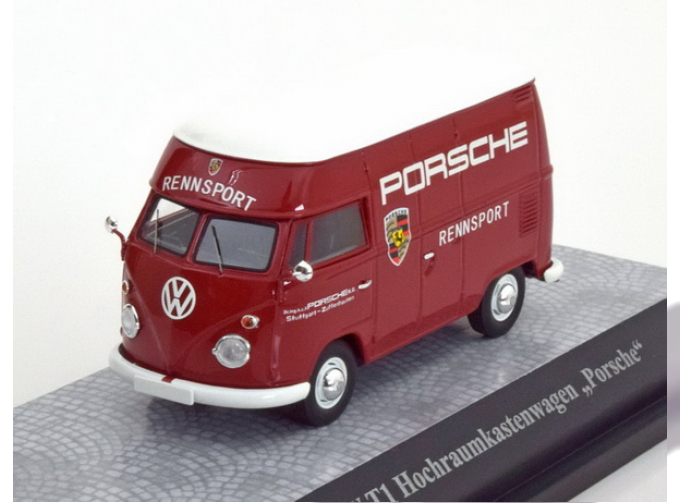 VOLKSWAGEN T1 High Room Van "Porsche" 1956 Dark Red