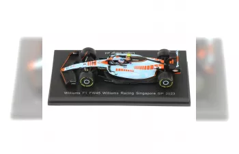 WILLIAMS F1 Fw45 Team Williams Racing Gulf №2 Singapore Gp (2023) Logan Sargeant, Ligh Blue