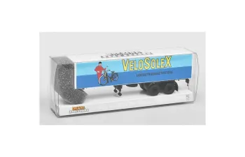 Полуприцеп-фургон VeloSolex, синий / белый