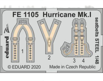 Фототравление для Hurricane Mk. I стальные ремни