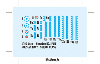 Сборная модель Подводная лодка Russian Navy Typhoon Class