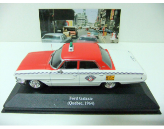 FORD Galaxie (Quebec) серия Collection Les Taxis du monde (1964), white / red