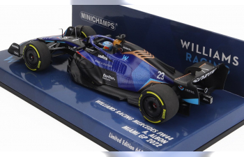 WILLIAMS F1 Fw44 Team Williams Racing №23 Miami Gp (2022) Alexander Albon, Blue