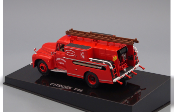 CITROËN T46 Pompiers Pompe Guinard пожарный (1962), red