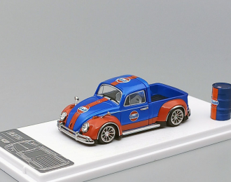 VOLKSWAGEN Beetle PickUp Red Gulf Oil Livery, blue / orange