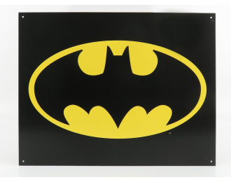 ACCESSORIES Metal Plate - Batman Logo, Black Yellow