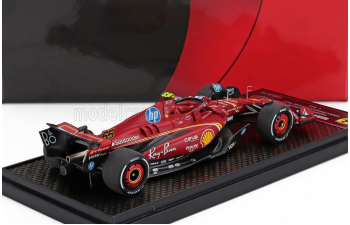 FERRARI F1 Sf-23 Team Scuderia Ferrari №55 4th Monza Gp (2024) Carlos Sainz, Red Black