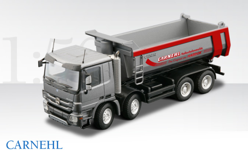 MERCEDES-BENZ Actros 4-achs Carnehl Halbschalenmulde auf, 1:50
