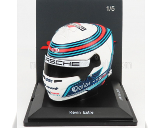 BELL HELMET Casco Helmet Porsche Martini 24h Spa 2022 Kevin Estre, White Blue Red