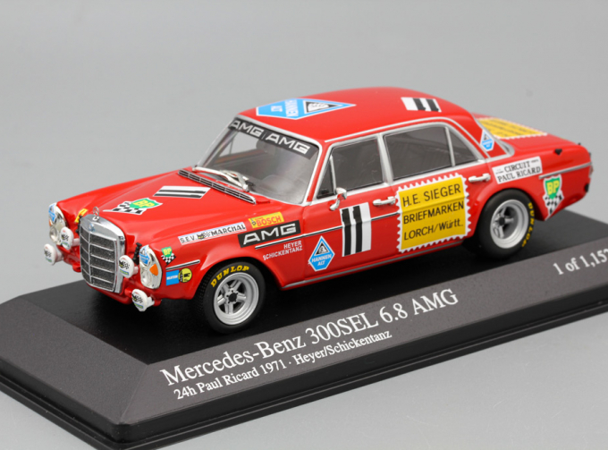 MERCEDES-BENZ 300 SEL 6.8 AMG Heyer - Schickentanz 24h Paul Ricard 1971