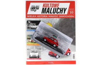 Polski FIAT 126P BIS с чемоданом (1987), красный