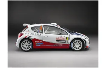 PEUGEOT 207 S2000 №4 Winner Rally Montecarlo (2011) Bryan Bouffier - Xavier Panseri, White Red