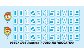 Сборная модель танк Russian Т-72B2 MBT (ROGATKA)