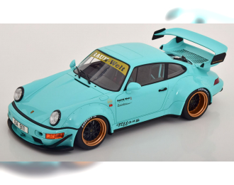 PORSCHE 911 (964) RWB Body Kit Tiffany (2015), mint green