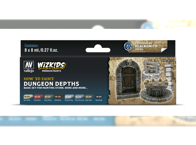 Набор акриловых красок Wizkids Глубины подземелья / Dungeon Depths