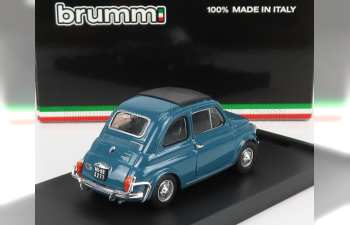 FIAT 500L (1968) - TETTO CHIUSO - CLOSED ROOF, BLU TURCHESE - LIGHT BLUE