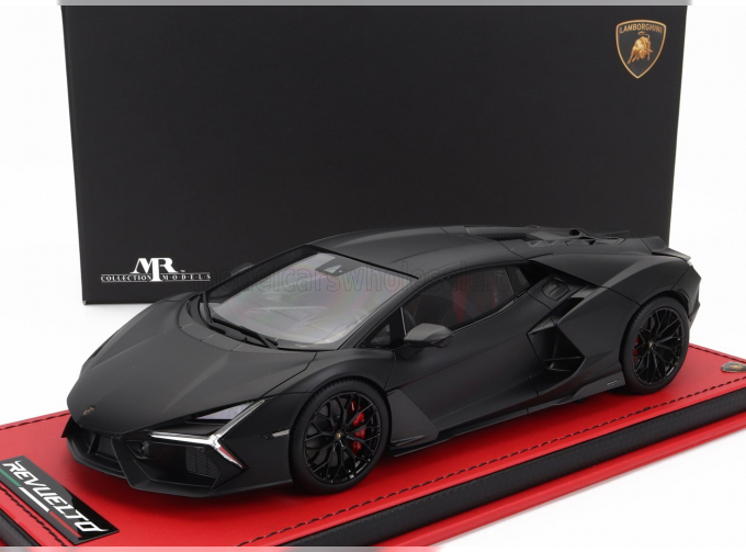 LAMBORGHINI Revuelto (2023) - Con Vetrina - With Showcase, Nero Nemesis - Matt Black