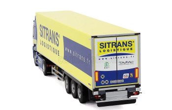 RENAULT T-line E-tech Truck Cassonato Sitrans Transports (2023), Blue Yellow