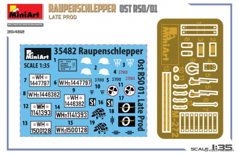 Сборная модель STEYR Rso/01 Гусеничный тягач "Восток" поздний, 1943/44