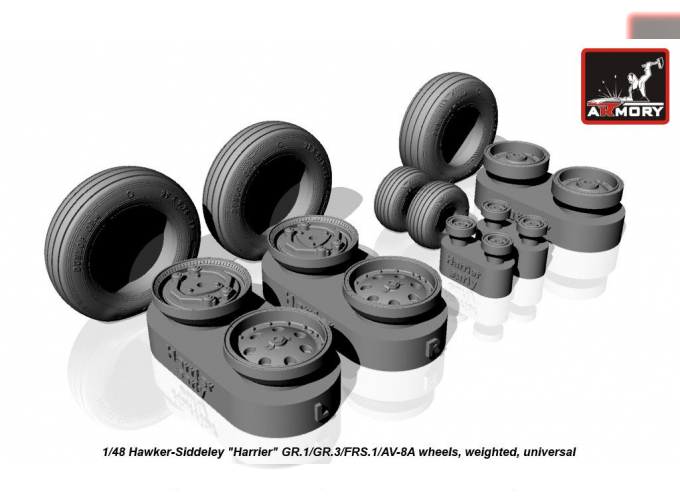Колёса под нагрузкой для Hawker-Siddeley "Harrier" GR.1/GR.3/FRS. 1/AV-8A