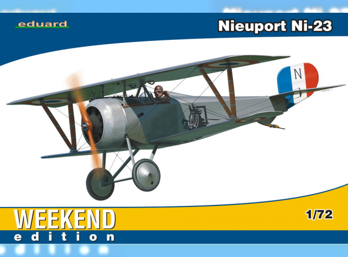 Сборная модель Самолет-биплан Nieuport Ni-23