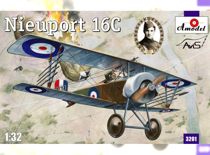 Сборная модель Французский истребитель Nieuport 16c