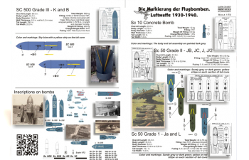 Die Markierung der Flugbomben.Luftwaffe 1930-1940 Wet decal