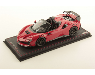 FERRARI Sf90 Xx Stradale Spider (2024) - Con Vetrina - With Showcase, Rosso Corsa - Red Black