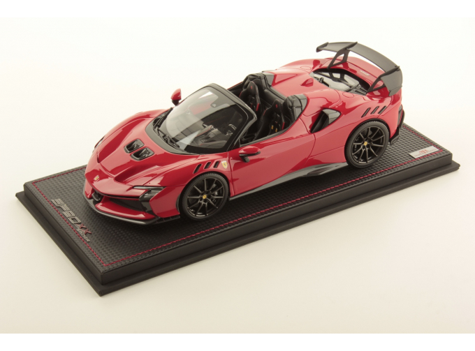 FERRARI Sf90 Xx Stradale Spider (2024) - Con Vetrina - With Showcase, Rosso Corsa - Red Black