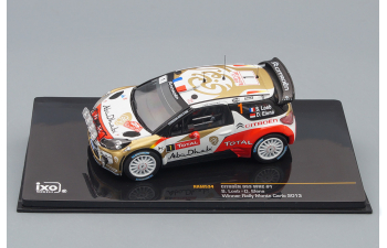 CITROEN DS3 WRC No.1 with night lights S.Loeb-D.Elena WINNER Rally Monte Carlo (2013), white