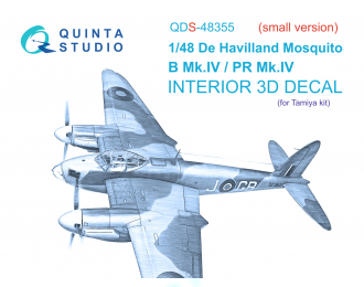 3D Декаль интерьера кабины DH Mosquito B Mk.IV/PR Mk. IV (Tamiya) (Small version)