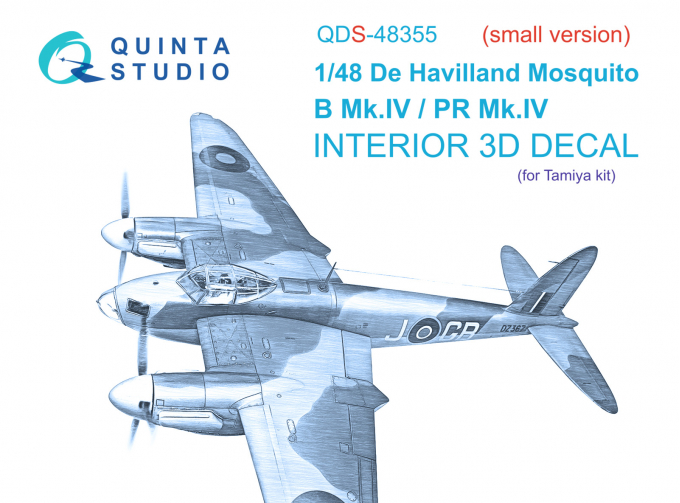 3D Декаль интерьера кабины DH Mosquito B Mk.IV/PR Mk. IV (Tamiya) (Small version)