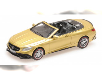 BRABUS 850 MERCEDES AMG S 63 S CLASS CABRIOLET 2016 GOLD