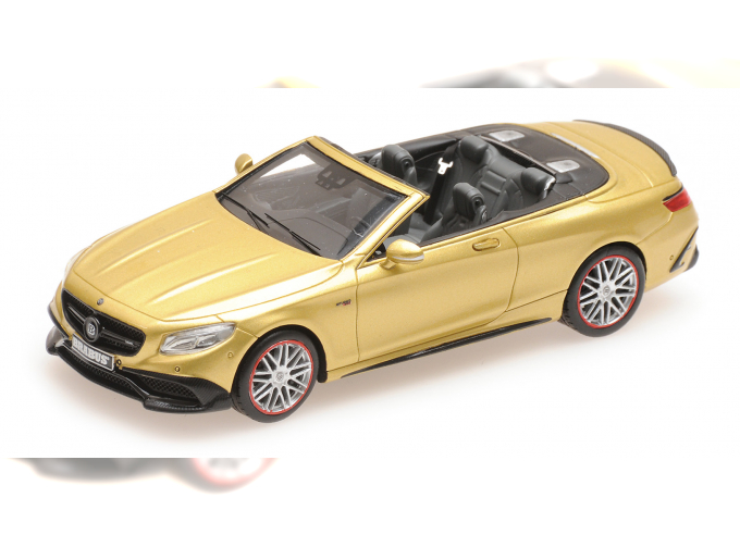 BRABUS 850 MERCEDES AMG S 63 S CLASS CABRIOLET 2016 GOLD
