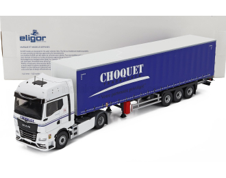 MAN Tgx Gx Telonato Choquet Transports (2021), White Blue