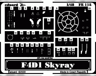 Фототравление для F4D-1 Skyray