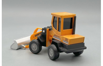Колесный погрузчик с ковшом, оранжевый (вар.2)