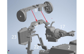 Сборная модель МОСКВИЧ СА-1958гг